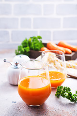 Image showing carrot juice