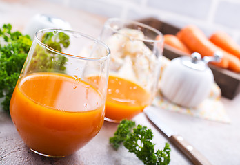 Image showing carrot juice