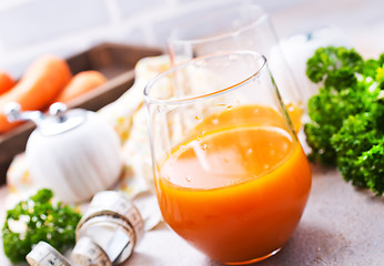 Image showing carrot juice