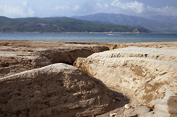 Image showing Coastal earth erosion