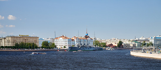 Image showing Aurora cruiser in Saint-Petersburg, Russia.