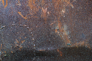 Image showing Dark rusty metal texture background.