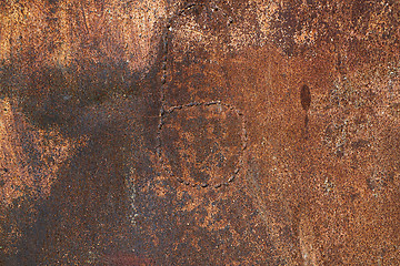 Image showing Dark rusty metal texture background.