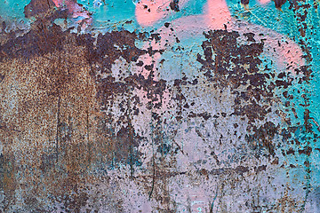 Image showing Dark rusty metal texture background.