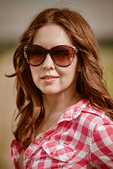 Image showing Girl with sunglasses