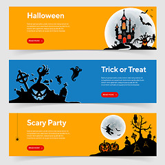 Image showing Happy Halloween Party Banners