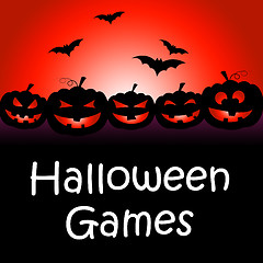 Image showing Halloween Games Shows Trick Or Treat And Celebration