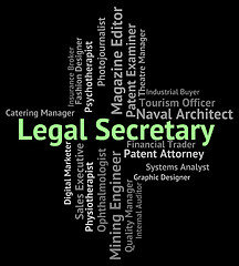 Image showing Legal Secretary Shows Personal Assistant And Pa