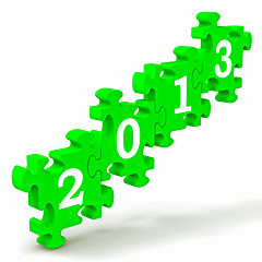 Image showing 2013 Puzzle Showing Future And Forecast