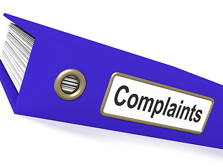 Image showing Complaints File Shows Complaint Reports And Records