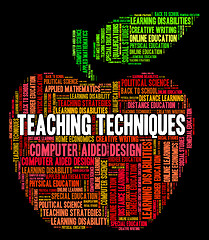 Image showing Teaching Techniques Means Tutor Teacher And Taught