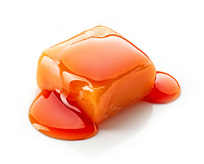 Image showing caramel candy and sauce