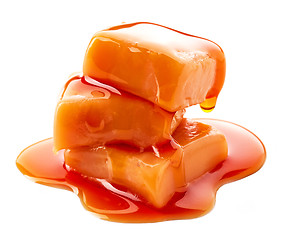 Image showing soft caramel candies