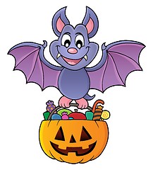 Image showing Halloween bat theme image 1