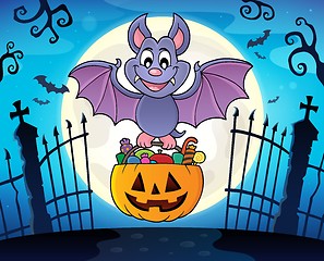 Image showing Halloween bat theme image 3