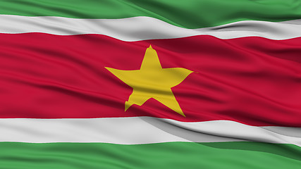 Image showing Closeup Suriname Flag