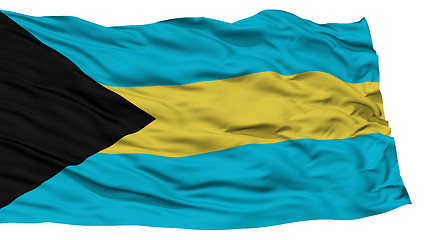 Image showing Isolated Bahamas Flag