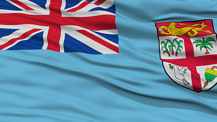 Image showing Closeup Fiji Flag