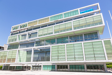 Image showing Modern building of Slovenian Chamber of Commerce in Ljubljana, Slovenia, Europe.