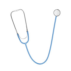 Image showing Stethoscope isolated on white background
