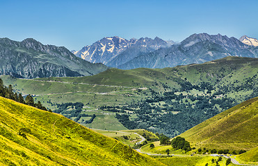 Image showing Landscape in Pyrenees Mountains