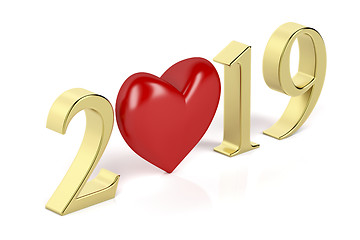 Image showing Happy new year 2019