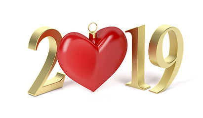 Image showing Happy new year 2019