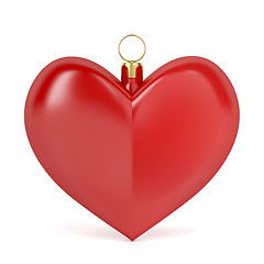 Image showing Heart shaped Christmas ball
