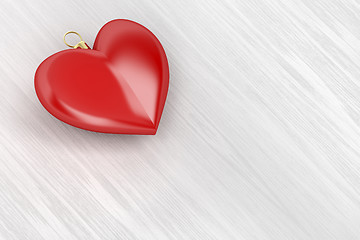 Image showing Heart shaped Christmas ornament
