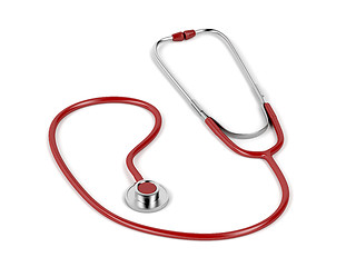 Image showing Stethoscope on white background