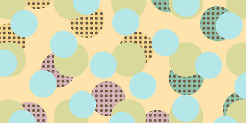 Image showing Pop art retro circles background