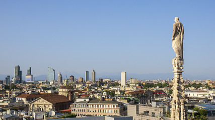Image showing a view over Milan Italy