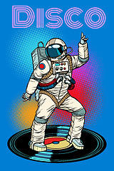 Image showing Disco. Astronaut dances