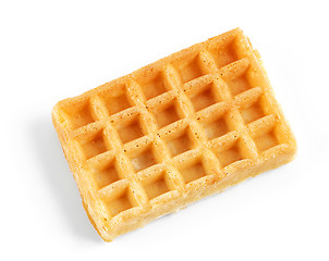 Image showing waffle on white background