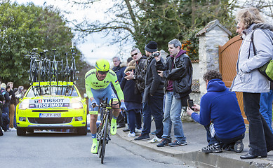 Image showing The Cyclist Yuri Viktorovich Trofimov - Paris-Nice 2016