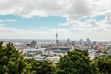 Image showing Auckland view from Mt Eden