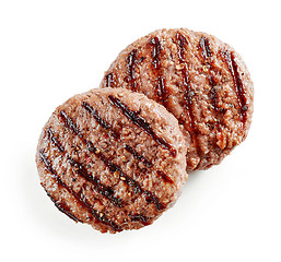 Image showing freshly grilled burger meat