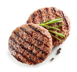 Image showing freshly grilled burger meat