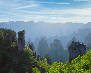 Image showing Zhangjiajie mountains, China