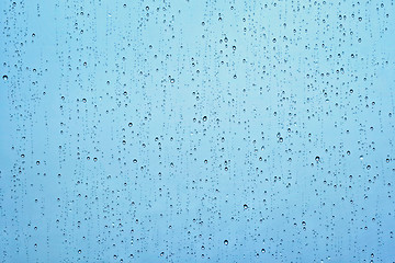 Image showing Rain drops on window