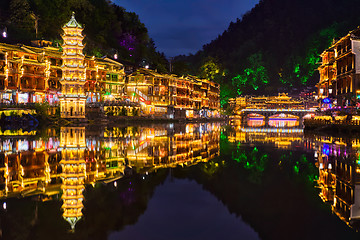 Image showing Feng Huang Ancient Town (Phoenix Ancient Town) , China