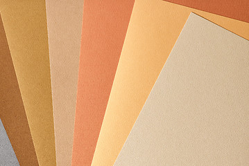 Image showing colored paper in autumn colours