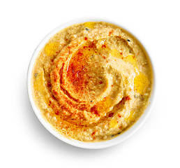 Image showing bowl of hummus