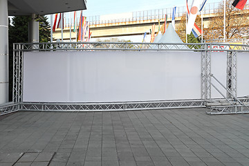 Image showing Long Stage Billboard