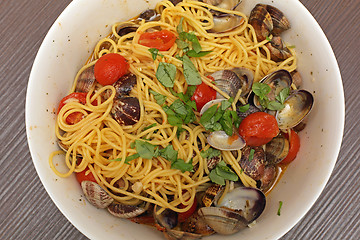 Image showing Spaghetti Vongole