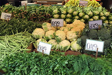 Image showing Green Vegetables