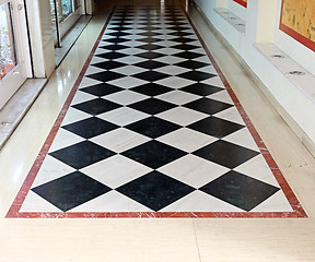 Image showing Checkered Floor