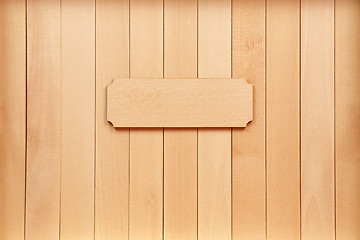 Image showing Wooden Tag