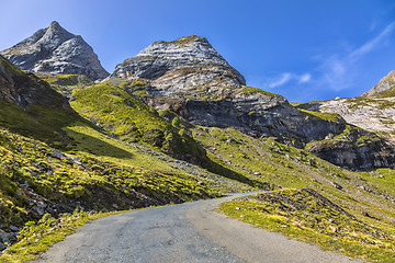 Image showing The Road to Circus of Troumouse - Pyrenees Mountains