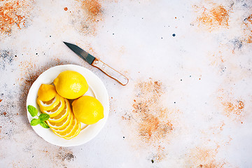 Image showing Fresh lemons 